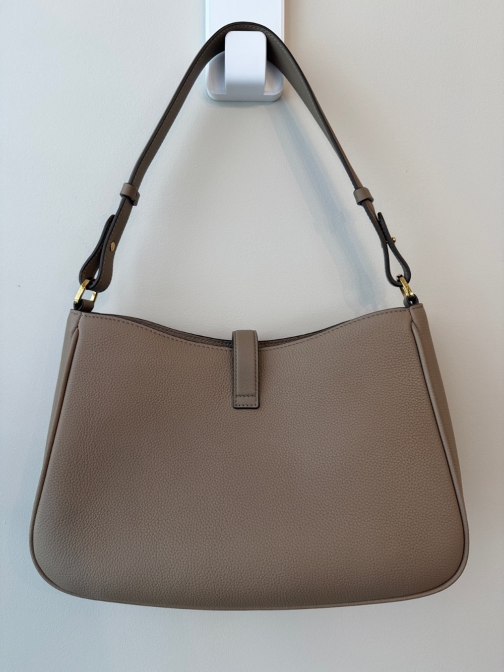 STOW London Beth Shoulder Bag WITH Crossbody Strap Warm Taupe - Picture 2 of 16